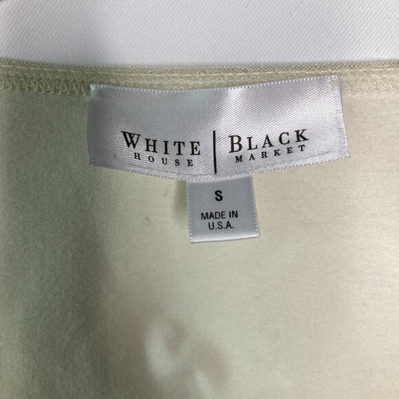 White House Black Market Women's Rhinestone Ornament Detail Wrap Top Size Small - Picture 6 of 9